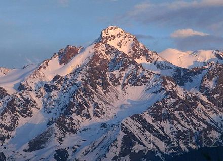 Views on the peak of the Communist Youth of Almaty city